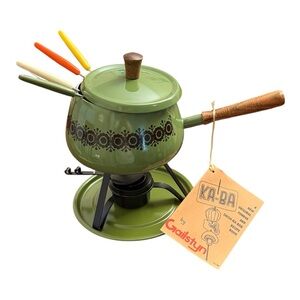 Green Fondue Set